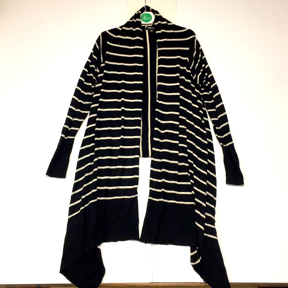 DKNY Shawl-Neck, Asymmetrical Open Cardigan